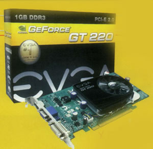 EVGA GT 220 DDR3 همه چيز با هم